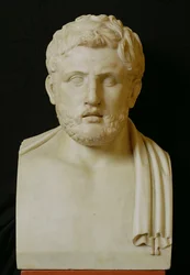 Byst av Alcibiades (c.450-404 f.Kr.) (marmor)